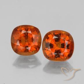 3.17ctw Natürlicher Amber Orange Hessonit-Granat, Kissen, SI