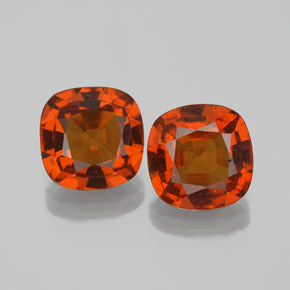 3,13 ct natürliche roter Hessonit-Edelsteine, Kissenschliff, VS-SI