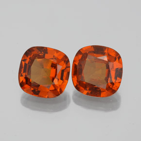3,13 ct natürliche roter Hessonit-Edelsteine, Kissenschliff, VS-SI