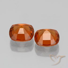 2.97 ct natürliche Mittelorange Hessonit-Granat-Edelsteine, Kissen, VS-SI