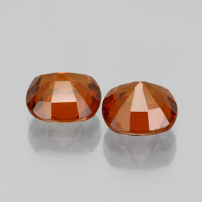 3.01 ct natürliche Mittelorange Hessonit-Granat-Edelsteine, Kissenschliff, VS-SI