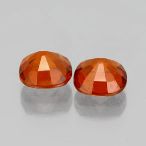 3,13 ct natürliche orangefarbener Hessonit-Edelsteine, Kissenschliff, VS-SI