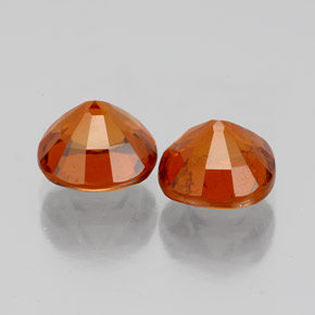3.53 ct natürliche Zimt-orange Hessonit-Granat-Edelsteine, Kissenschliff, VS-SI