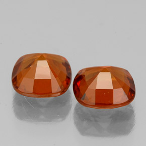 1,98 ct natürliche orangefarbener Hessonit-Edelsteine, Kissenschliff, SI
