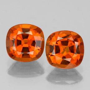 2.20ctw Natürlicher Amber Orange Hessonit-Granat, Kissen, VS