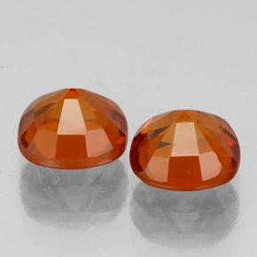 2.20 ct natürliche Amber Orange Hessonit-Granat-Edelsteine, Kissen, VS
