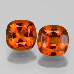2.14 ct natürliche Amber Orange Hessonit-Granat-Edelsteine, Kissenschliff, VS-SI