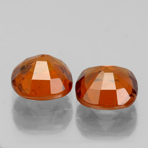 2.14 ct natürliche Amber Orange Hessonit-Granat-Edelsteine, Kissenschliff, VS-SI