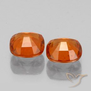 2.12 ct natürliche Feuerorange Hessonit-Granat-Edelsteine, Kissen, VS-SI