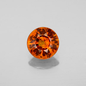 1,09 ctw natürlicher orangefarbener Hessonit, Rundschliff, VS
