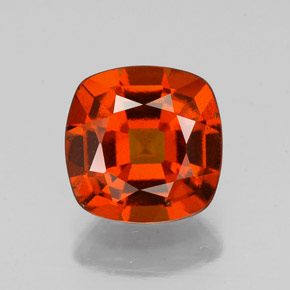 2,01 ctw natürlicher orangefarbener Hessonit, Kissenschliff, VS