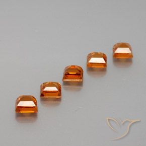 1.84 ct natürliche Mitteldunkles Orange Hessonit-Granat-Edelsteine, Quadrat, VS