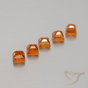 1.82 ct natürliche tieforange Hessonit-Granat-Edelsteine, Quadrat, VS