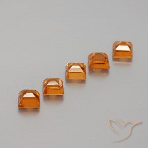 1.89 ct natürliche Mittelorange Hessonit-Granat-Edelsteine, Quadrat, VS