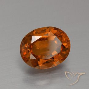9,17 ctw natürlicher Mittelorange Hessonit-Granat, Oval, VS-SI