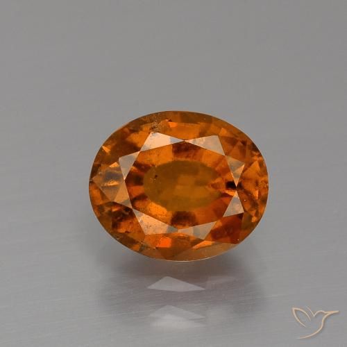 2.11ct Natürlicher rötlich-orange Hessonit-Granat, Oval, VS-SI