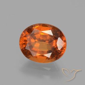 9,17 ctw natürlicher Mittelorange Hessonit-Granat, Oval, VS-SI