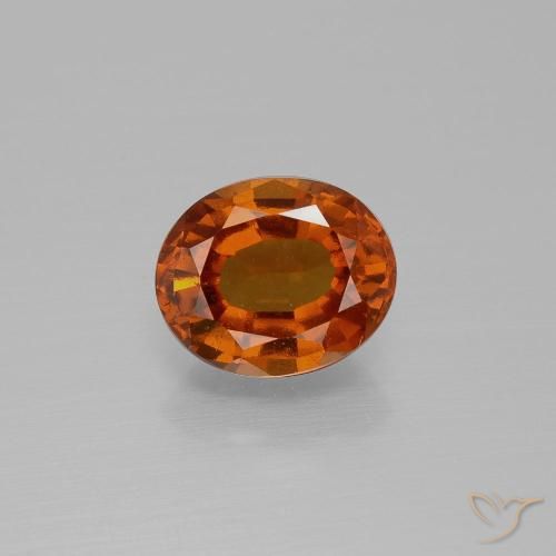 1.84ct Natürlicher tieforange Hessonit-Granat, Oval, VS