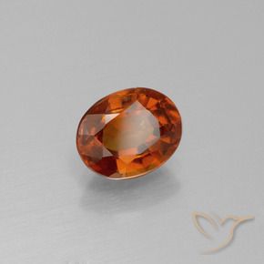 9,17 ctw natürlicher Mittelorange Hessonit-Granat, Oval, VS