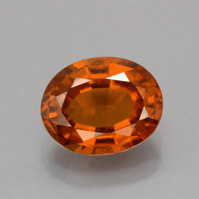 9,17 ctw natürlicher Amber Orange Hessonit-Granat, Oval Schliff, VS