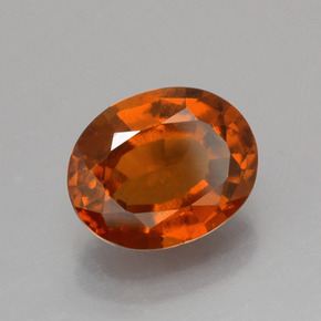 9,17 ctw natürlicher Amber Orange Hessonit-Granat, Oval Schliff, VS