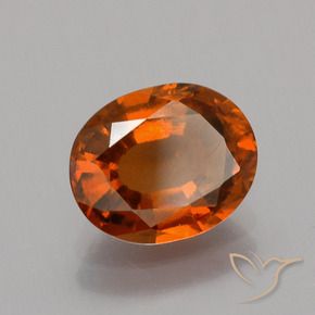 9,17 ctw natürlicher rötlich-orange Hessonit-Granat, Oval, VS