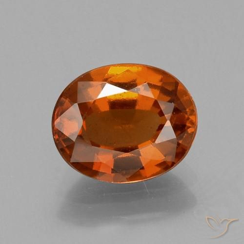 1.77ct Natürlicher Mittelorange Hessonit-Granat, Oval, VS
