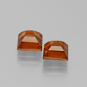2,82 ct natürliche orangefarbener Hessonit-Edelsteine, Quadrat, VS-SI