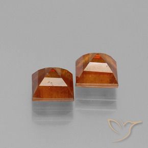 2.79 ct natürliche tieforange Hessonit-Granat-Edelsteine, Quadrat, VS-SI