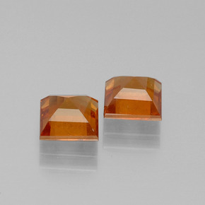 2,57 ct natürliche orangefarbener Hessonit-Edelsteine, Quadrat, VS-SI