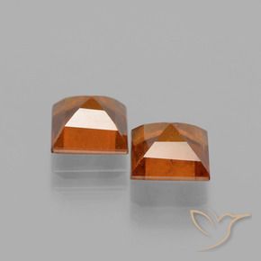 3.19 ct natürliche Mittelorange Hessonit-Granat-Edelsteine, Quadrat, VS