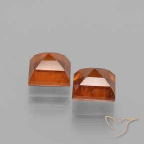 2.91 ct natürliche Mittelorange Hessonit-Granat-Edelsteine, Quadrat, VS-SI