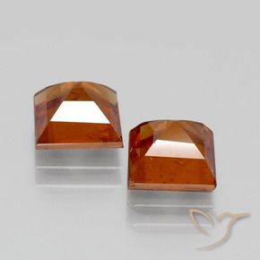 3.65 ct natürliche Feuerorange Hessonit-Granat-Edelsteine, Quadrat, VS