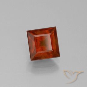 9,17 ctw natürlicher Dunkelorange Hessonit-Granat, Quadrat, VS-SI