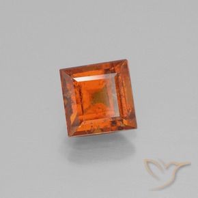 9,17 ctw natürlicher Feuerorange Hessonit-Granat, Quadrat, SI