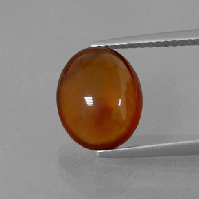 4,85 ctw natürlicher orangefarbener Hessonit, Oval Schliff, Transparent