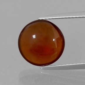 5,68 ctw natürlicher orangefarbener Hessonit, Rundschliff, Transparent