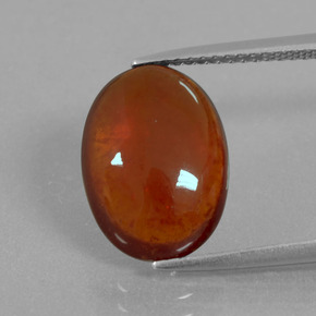 9,17 ctw natürlicher Zimt-orange Hessonit-Granat, Oval Schliff, Transparent