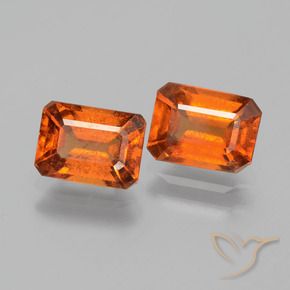 2.36 ct natürliche tieforange Hessonit-Granat-Edelsteine, Oktagonschliff, VS-SI