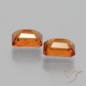 2.36 ct natürliche tieforange Hessonit-Granat-Edelsteine, Oktagonschliff, VS-SI