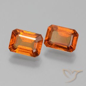 2.24 ct natürliche Mittelorange Hessonit-Granat-Edelsteine, Oktagonschliff, VS-SI