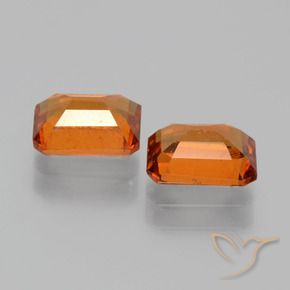 2.24 ct natürliche Mittelorange Hessonit-Granat-Edelsteine, Oktagonschliff, VS-SI