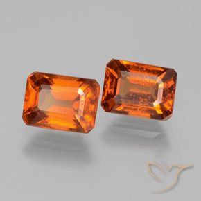 2.81 ct natürliche Amber Orange Hessonit-Granat-Edelsteine, Oktagonschliff, VS-SI