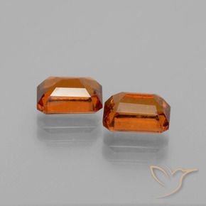 2.57 ct natürliche tieforange Hessonit-Granat-Edelsteine, Oktagonschliff, VS-SI