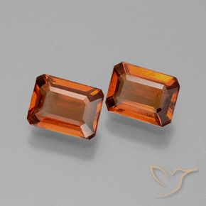 1.90 ct natürliche Amber Orange Hessonit-Granat-Edelsteine, Oktagonschliff, VS