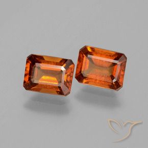 2.25 ct natürliche Mittelorange Hessonit-Granat-Edelsteine, Oktagonschliff, VS