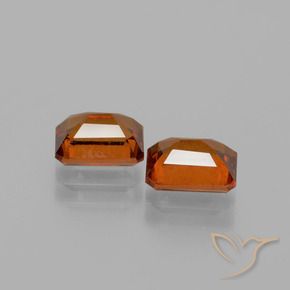 2.25 ct natürliche Mittelorange Hessonit-Granat-Edelsteine, Oktagonschliff, VS