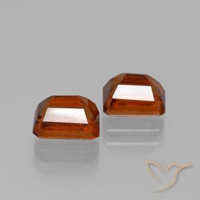 2.92 ct natürliche Mittelorange Hessonit-Granat-Edelsteine, Oktagonschliff, VS