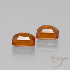 2.28 ct natürliche Mittelorange Hessonit-Granat-Edelsteine, Oktagonschliff, VS