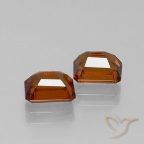 2.61 ct natürliche tieforange Hessonit-Granat-Edelsteine, Oktagonschliff, VS